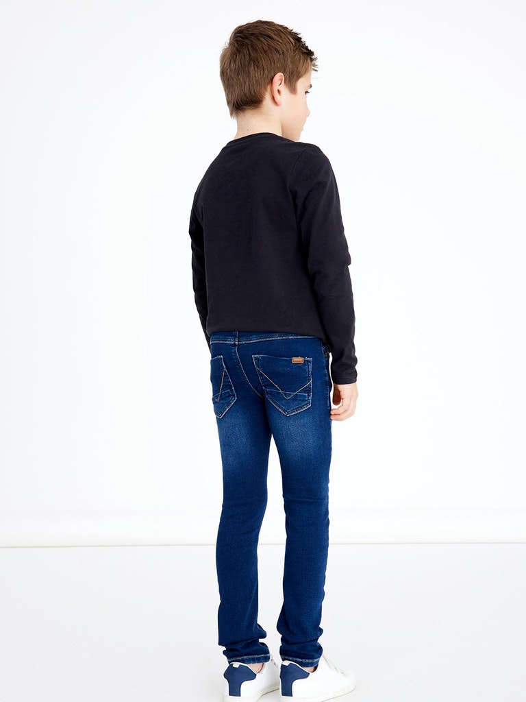 name it Jeans Dark Denim Greta NKMTHEO Kids Deon & Fit Blue - - Slim Store –